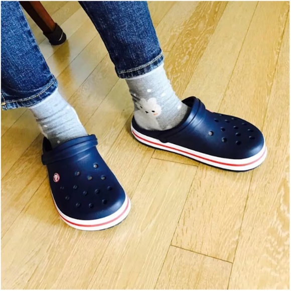 Crocs Crocband™ Clog in Navy with 11 fun Jibbitz Charms! - Picture 5 of 16